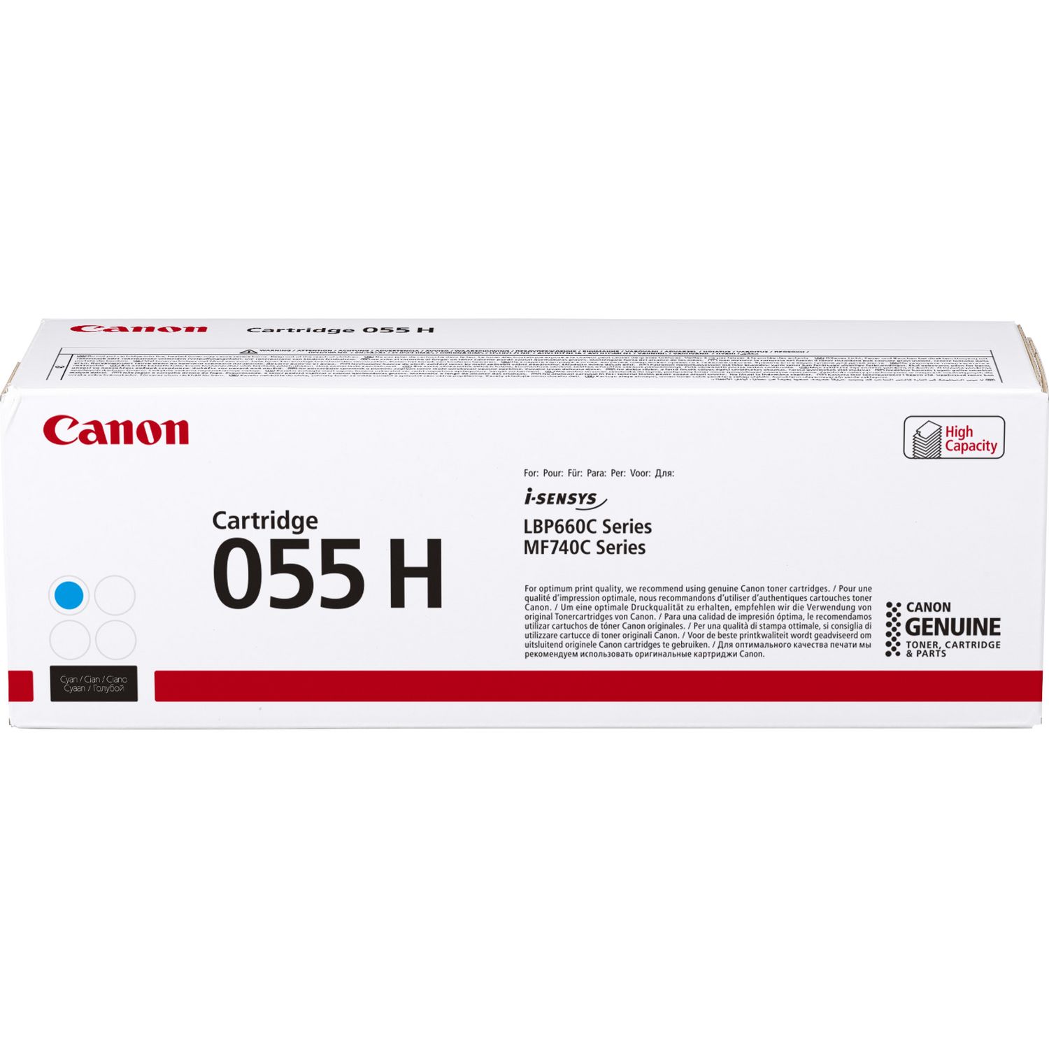 Toonerikassett Canon 055H (3019C002/3019C004) CY tsüaan 5900lk OEM (originaal)