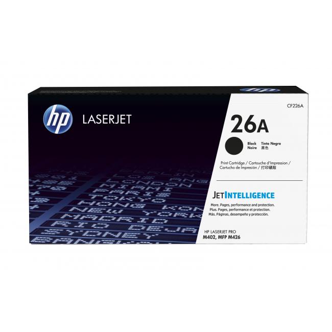 Toonerikassett HP CF226A BK must (26A) 3100lk OEM (originaal)