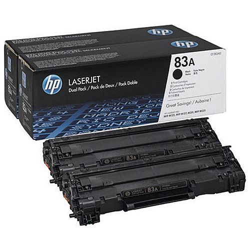 Toonerikassett HP CF283AD BK must (83A) 1500lk 2-pack OEM (originaal)