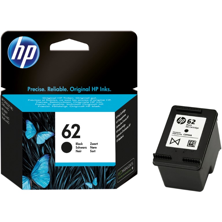 Tint HP No.62 (C2P04AE) BK must 200lk OEM (originaal)