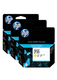 Tint HP No.711 (CZ136A) YL kollane 29ml 3pack OEM (originaal)