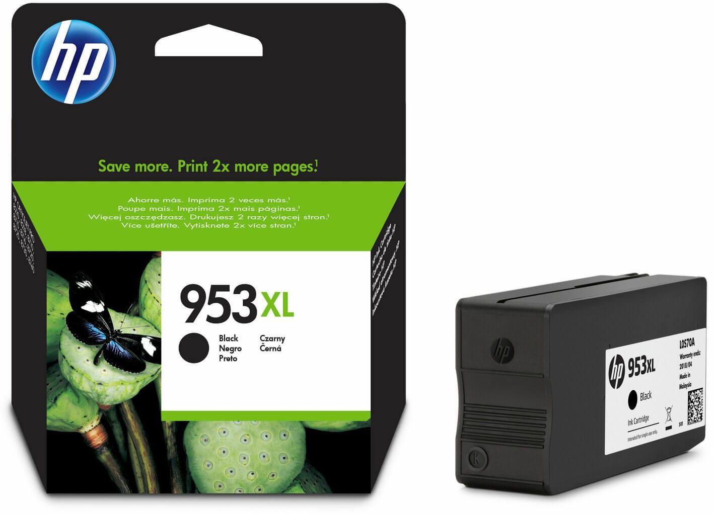 Tint HP No.953XL (L0S70AE) BK must 2000lk OEM (originaal)