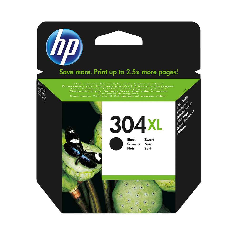 Tint HP No.304XL (N9K08AE) BK must 300lk OEM (originaal)