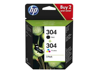Tint HP No.304A 3JB05AE 120/100lk BK+CMY OEM (originaal)