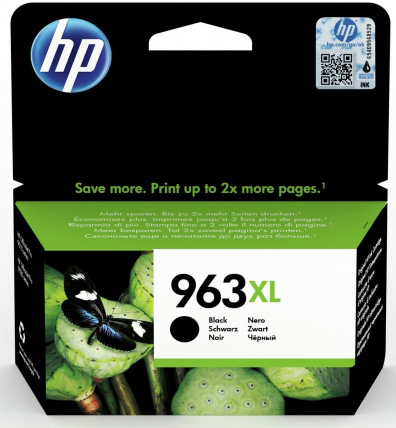 Tint HP No.963XL (3JA30AE) BK must 2000lk OEM (originaal)