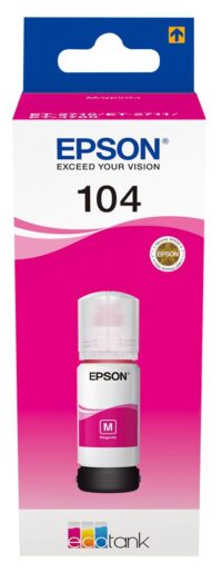 Tint Epson T104 (C13T00P340) MG magenta 65ml OEM (originaal)