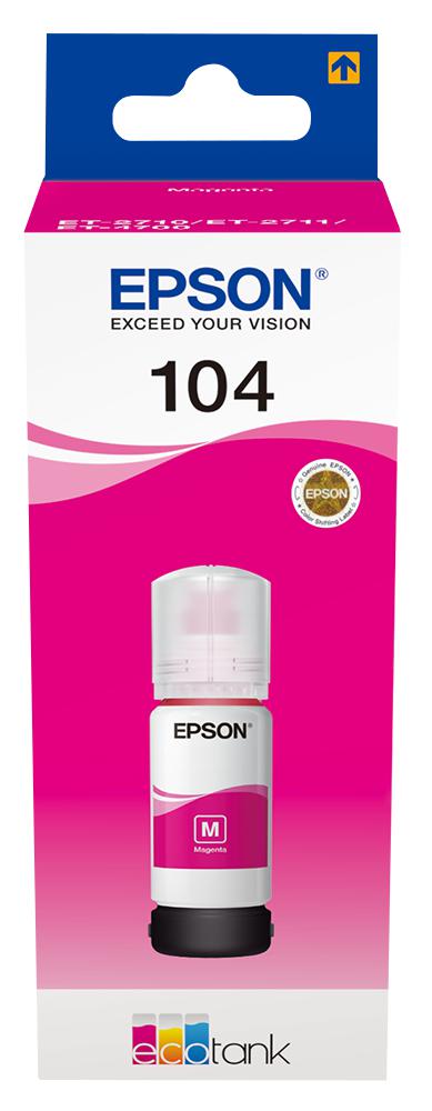 Tint Epson T104 (C13T00P340) MG magenta 65ml OEM (originaal)