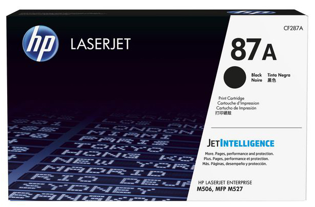Toonerikassett HP No.87A (CF287A) BK must 9 000K OEM (originaal)