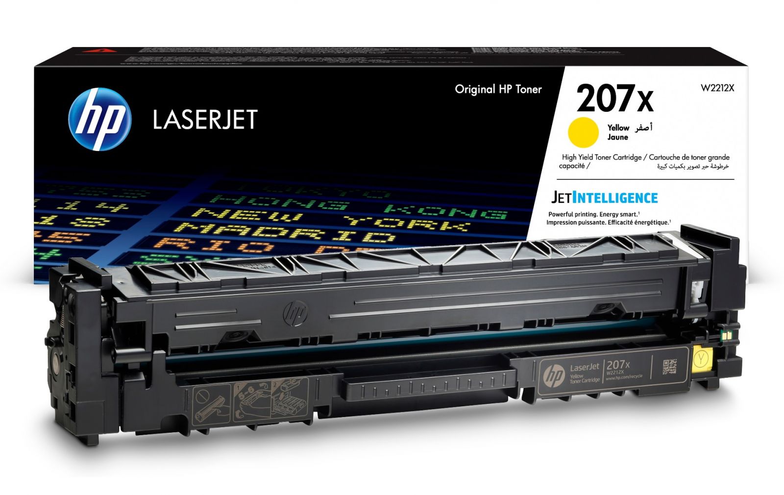 Toonerikassett HP No.207X (W2212X) YL kollane 2450lk OEM (originaal)