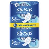 Hügieenisidemed ALWAYS Ultra Night Duo, 14tk