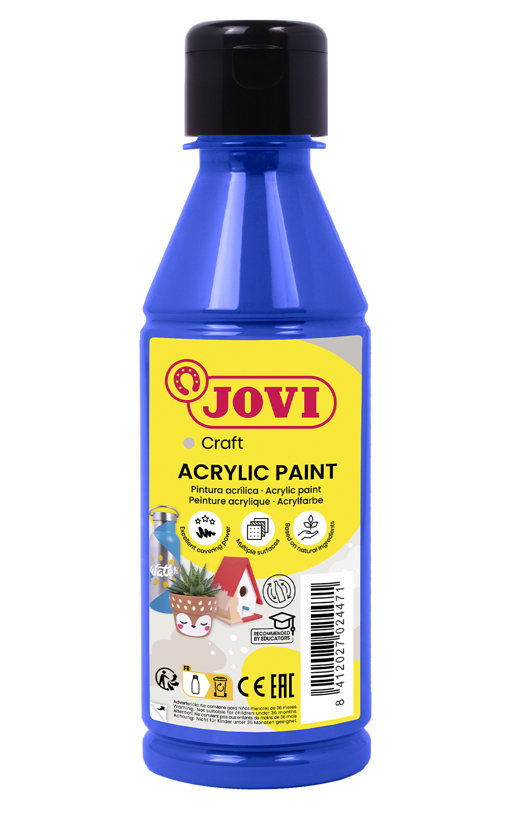 Akrüülvärv JOVI, 250ml, tumesinine