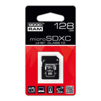 Mälukaart GOODRAM MicroSDHC UHS 1, 128GB, 10 + adapter
