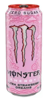 Energiajook MONSTER, Ultra Strawberry, 500ml, purk