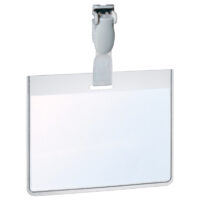 Nimesildihoidja plastist trakskinnitusega, horisontaalne, 90 x 60mm, 25 tk