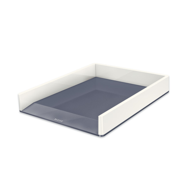 Dokumendisahtel Leitz WOW Dual Colour, valge/hall