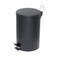 Prügikast pedaaliga Alco 12L, must
