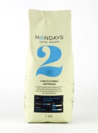 Kohvioad MONDAYS Nr.2, 100% Arabica/Robusta, maheda röstiga, 1 kg
