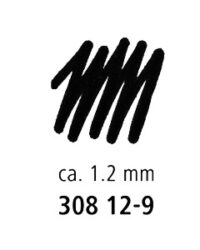 Tindipliiats Staedtler Pigment Liner 308 1,2mm must