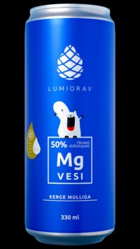 Magneesiumivesi LUMIORAV, kerge mulliga, 330ml, CAN