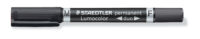 Marker permanentne Staedtler Lumocolor Duo 348, 2-otsaga, must