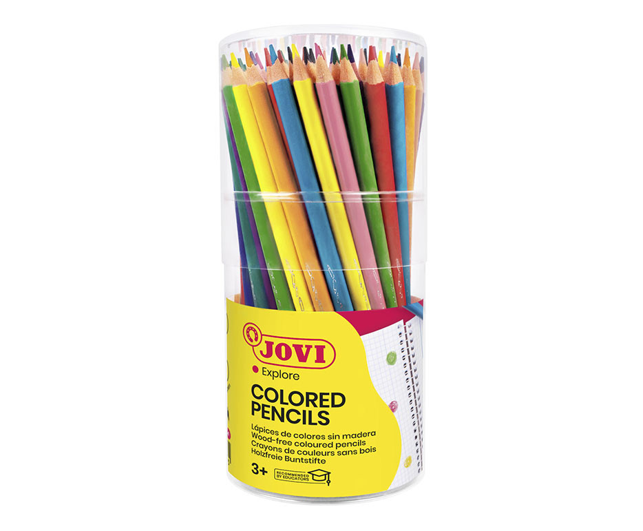 Värvipliiatsid Jovi, kolmnurkne, 84tk (12 eri tooni)