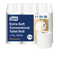 Tualettpaber Tork Premium Extra Soft Conventional T4, 4-kih, 9.7cm x 19.1m, valge 110406
