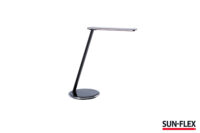 Laualamp SUN-FLEX®QLITE ™ integreeritud juhtmevaba telefonilaadijaga, must