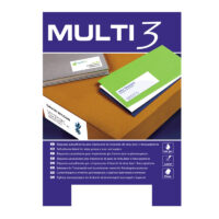 Etiketid iseliimuvad Multi 3, A4 210x148mm  2/100 lehte