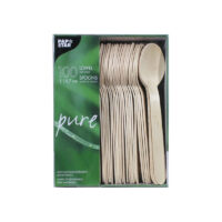 Teelusikas, PAP STAR, puidust, 15,7cm, 100tk/pk