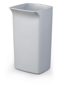 Prügikast DURABIN® 40L, hall, ristkülikukujuline (kaas eraldi ostetav)