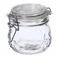 Säilituspurk kaanega, 0,5L, läbipaistev klaas