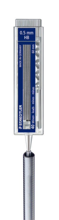 Mehaanilise pliiatsi Staedtler mars micro 255 süsid, 0,5mm HB