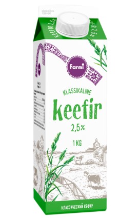 Keefir klassikaline 2.5% FARMI, pure, 1kg