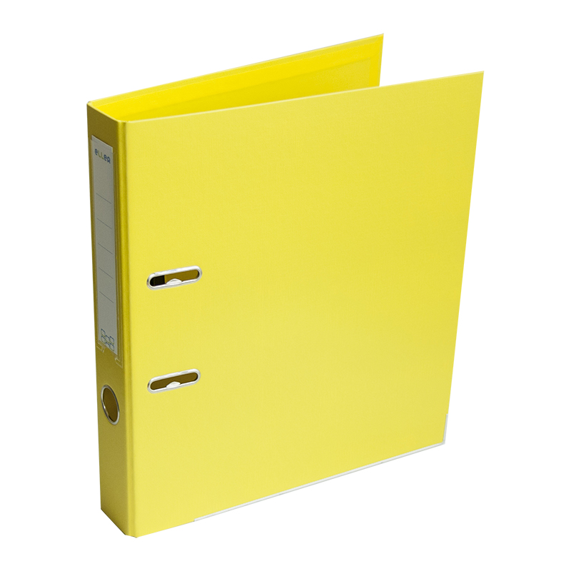Registraator ELLER A4, 50mm metallist allserv, kollane