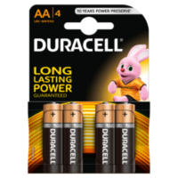 Patarei Duracell AA LR6 4tk/pk