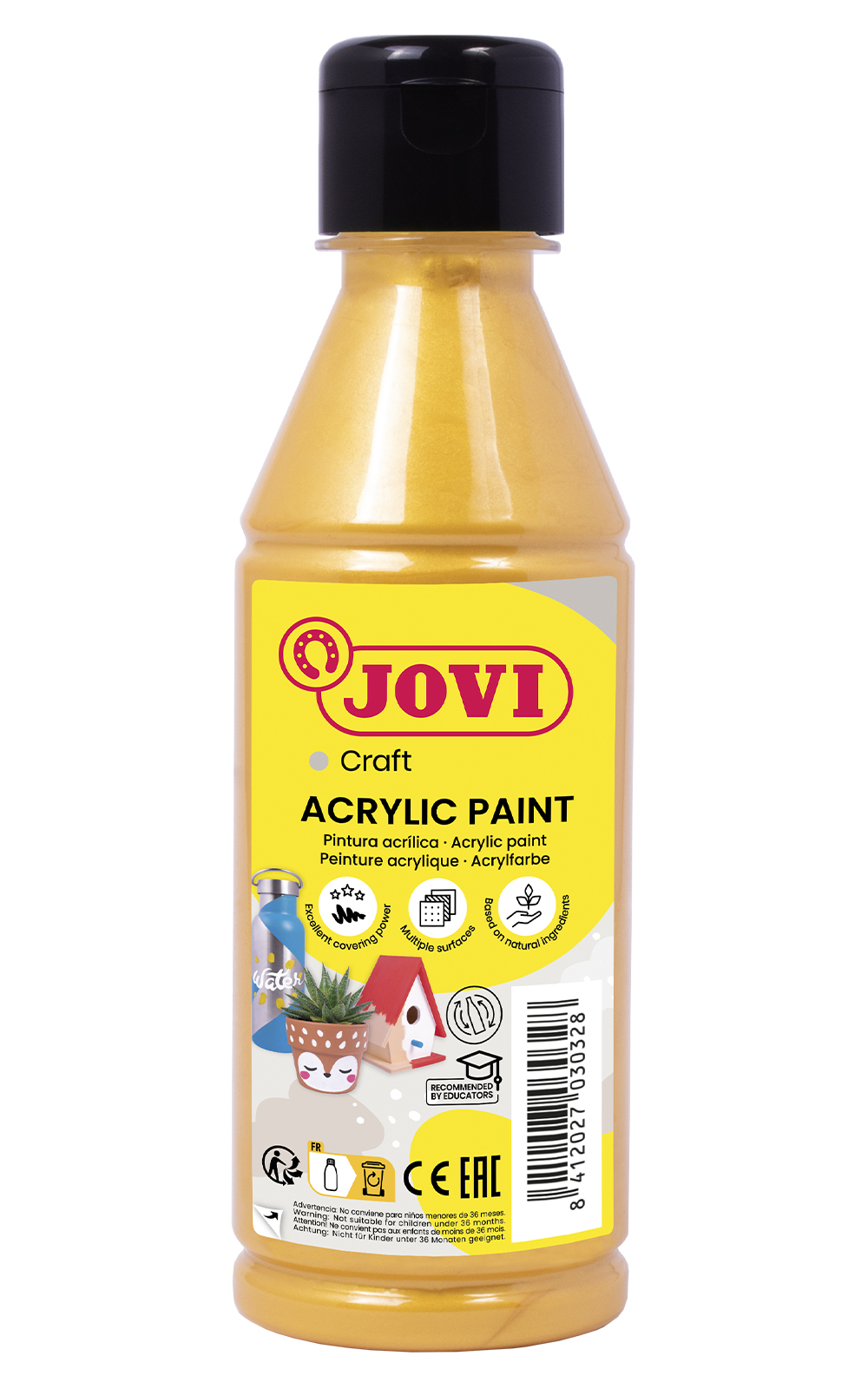Akrüülvärv JOVI, 250ml, kuldne
