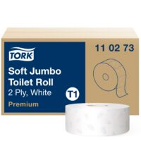 Tualettpaber Tork Soft Jumbo T1  360mx10cm, 2-kih valge, sinine trükk 110273