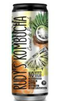 Karastusjook RUDY'S, Kombucha, Coconut & Pineapple, 330ml, purk