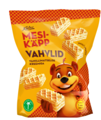 KALEV Vahvlid Mesikäpp, vanillimaitselise kreemiga 250g