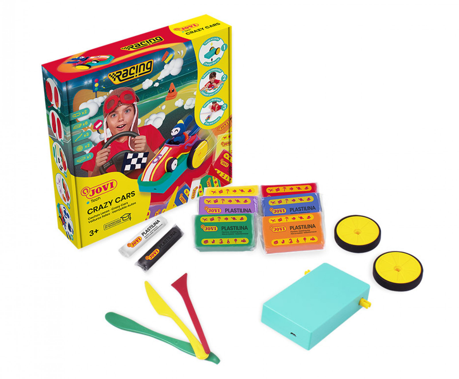 Plastiliinid Jovitech Crazy Cars Racing