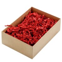 Täitematerjal, paberilaastud, 100 g, punane