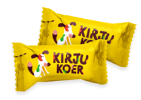 Kakaobatoonike Kirju koer KALEV küpsise ja marmelaadiga, 1kg