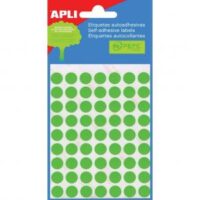 Etiketid Apli ümarad iseliimuvad D=13mm 8l/pk roheline