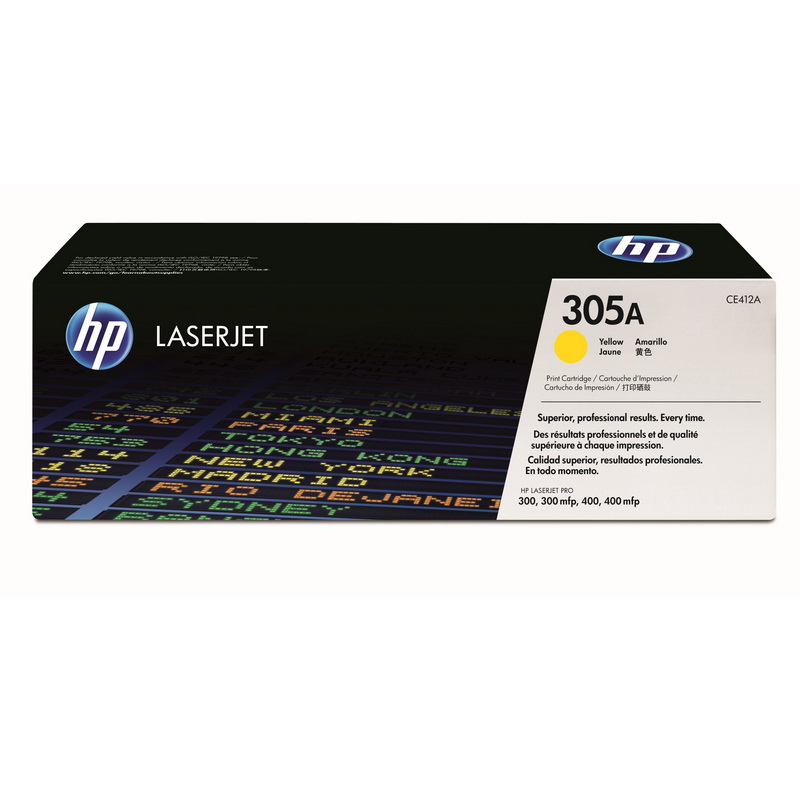 Tooner HP CE412A Nr.305A, 2600 lehte, kollane