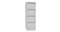 Rippkaantekapp, 4 sahtlit, 415x1285x630mm, hall (RAL 7035)
