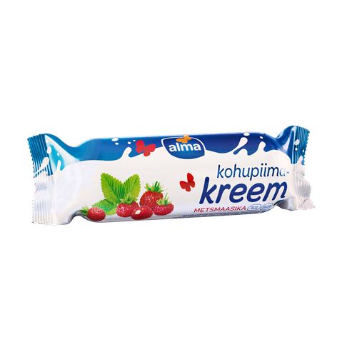 Kohupiimakreem ALMA, metsmaasika, 2,5%, 300g