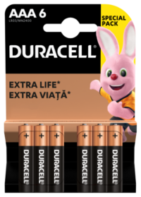 Patareid DURACELL AAA, LR03, 6tk