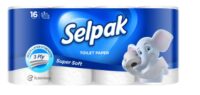 Tualettpaber SELPAK, 3 kihiline, 16.8m, 140 lehte, 16tükki