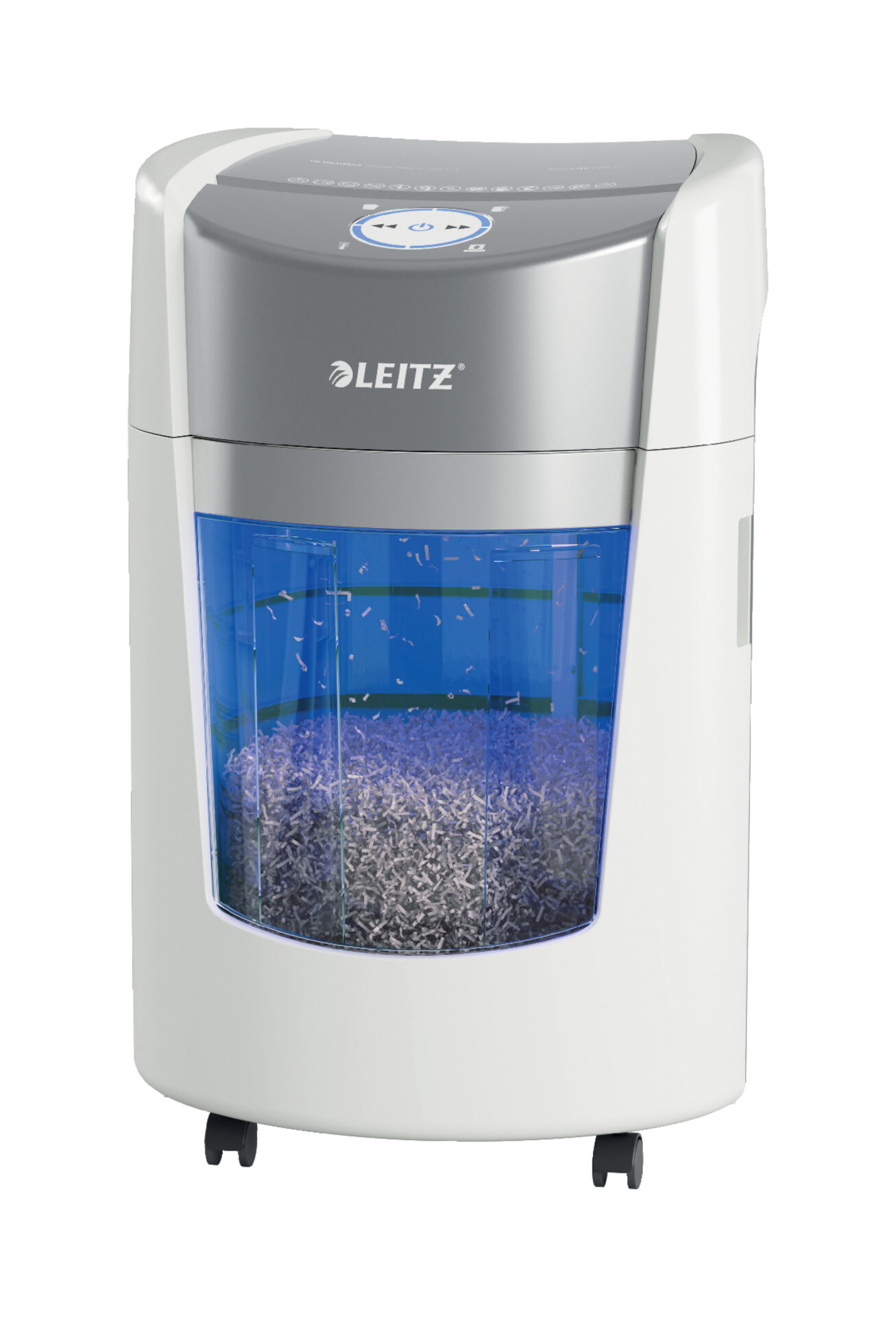 Paberipurustaja Leitz IQ OptiMax Small Office 350, P5, 22L, valge