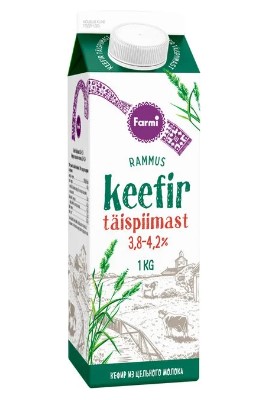 Keefir täispiimast 3.8-4.2% FARMI, pure, 1kg